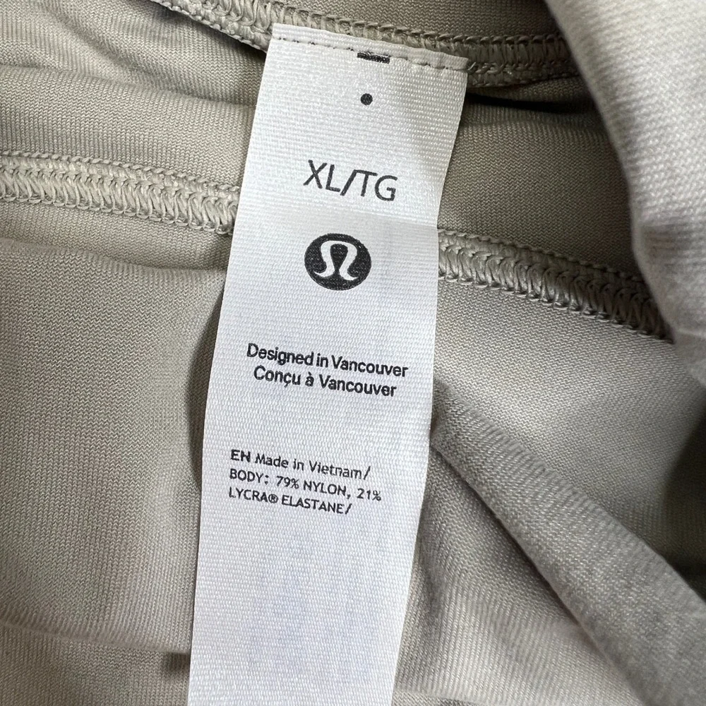 Lululemon Wundermost Ultra Soft Nulu Turtleneck Bodysuit Beige XL Long Sleeve